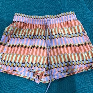 Billabong Multicolor Geometric Athletic Shorts
